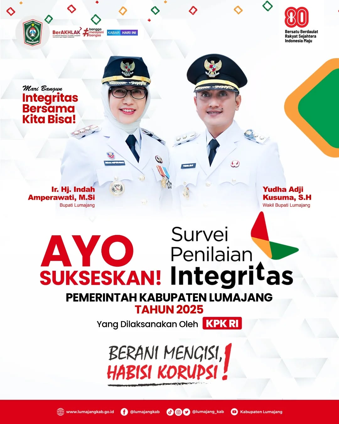 Ayo Sukseskan Penilaian Survei Penilaian  Integritas Pemerintah Kabupaten Lumajang 2025